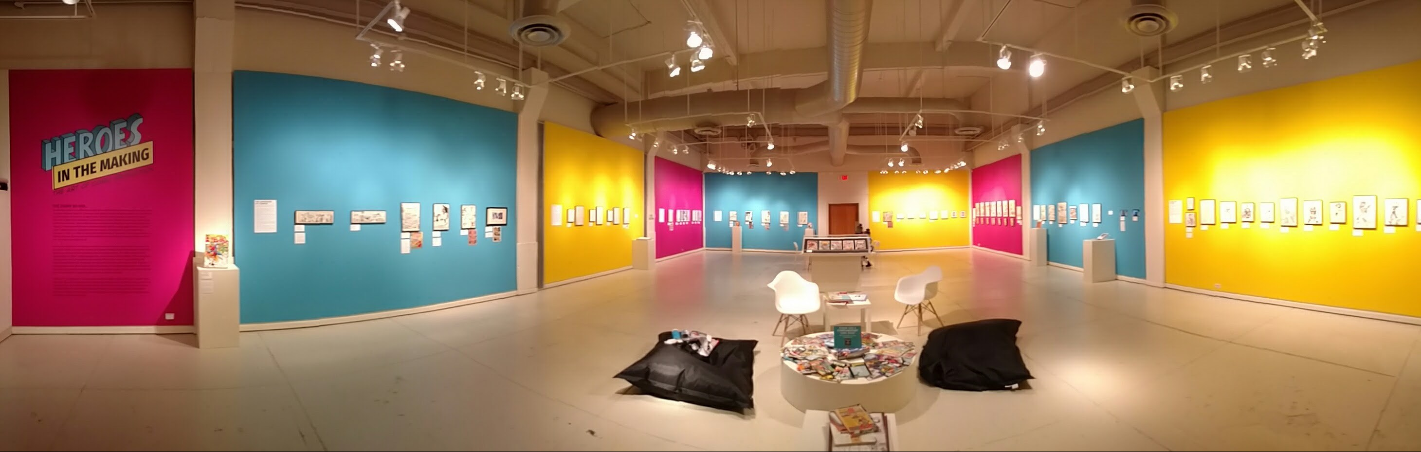 Panoramic View of Heroes in the Making Exhibition
